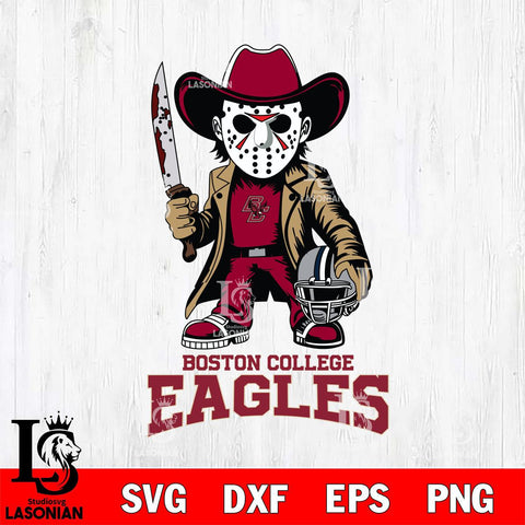 Boston College Eagles Jason Voorhees 3 Svg Eps Dxf Png File, Digital Download