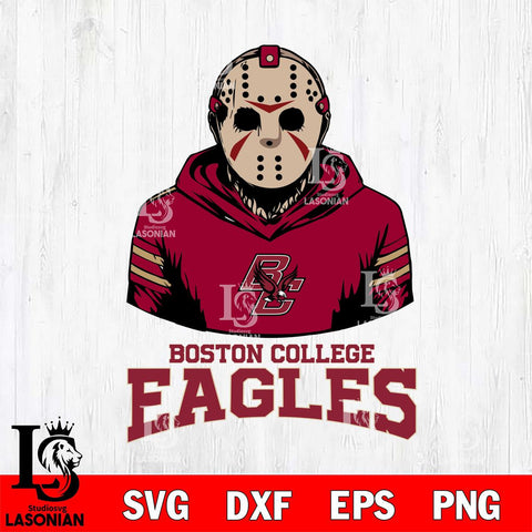 Boston College Eagles Jason Voorhees 4 Svg Eps Dxf Png File, Digital Download