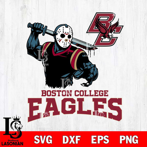 Boston College Eagles Jason Voorhees 5 Svg Eps Dxf Png File, Digital Download