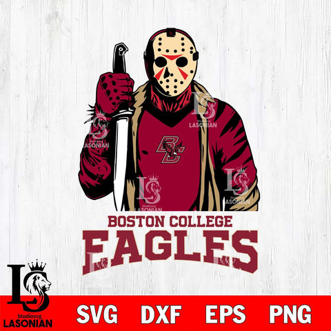 Boston College Eagles Jason Voorhees 6 Svg Eps Dxf Png File, Digital Download