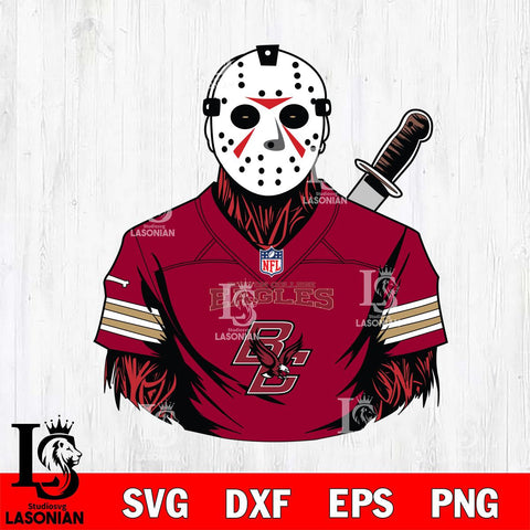 Boston College Eagles Jason Voorhees Horror 4 Svg Eps Dxf Png File, NCAA svg, Digital Download, Instant Download