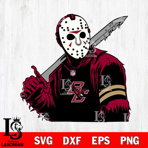 Boston College Eagles Jason Voorhees Horror 7 Svg Eps Dxf Png File, NCAA svg, Digital Download, Instant Download