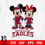 Boston College Eagles Mickey And Minnie Rugby Svg Eps Dxf Png File, NCAA svg , Digital Download , Instant Download, Cricut File