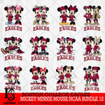 Boston College Eagles Mickey Minnie Mouse NCAA Bundle 12 Svg Eps Dxf Png File, Bundle NCAA svg , File Cut , Digital Download , Instant Download, Cut Svg Files