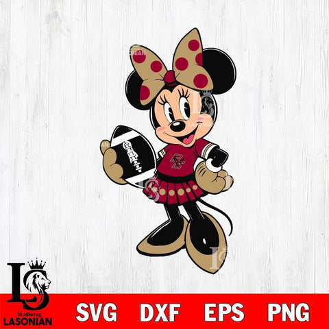 Boston College Eagles Minnie Mouse Svg Eps Dxf Png File, NCAA svg, Digital Download, Instant Download