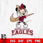 Boston College Eagles Minnie Mouse Dancing NIKE, Svg Eps Dxf Png File, Digital Download