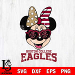 Boston College Eagles Minnie Mouse Love 2, Svg Eps Dxf Png File, Digital Download