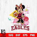 Boston College Eagles Minnie Mouse Sport SVG DXF EPS PNG FILE, NCAA File Cut,Digital Download,Instant Download