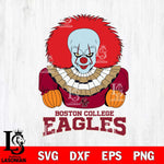 Boston College Eagles Pennywise Horror Sport 3 Svg Eps Dxf Png File, Digital Download