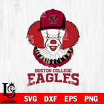 Boston College Eagles Pennywise Horror Sport 4 Svg Eps Dxf Png File, Digital Download