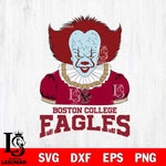 Boston College Eagles Pennywise Horror Sport 5 Svg Eps Dxf Png File, Digital Download