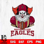 Boston College Eagles Pennywise Horror Sport 9 Svg Eps Dxf Png File, Digital Download