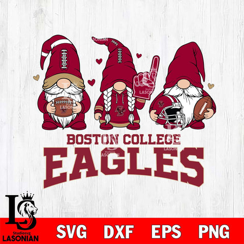 Boston College Eagles Rugby Gnome File Cut, NCAA SVG, Digital Download , Criucut , Silhouette
