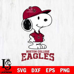 Boston College Eagles Snoopy Football sport SVG DXF EPS PNG FILE,Snoopy File Cut, NCAA Digital Download,Instant Download,Christmas Silhouette