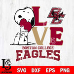 Boston College Eagles Snoopy Sport 10 Svg Eps Dxf Png File, Digital Download