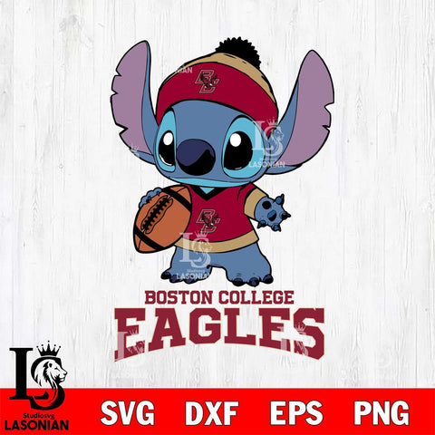 Boston College Eagles Stitch Disney, Svg Eps Dxf Png File, Digital Download