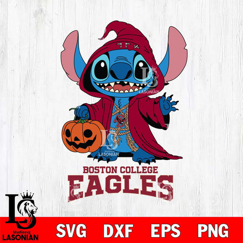 Boston College Eagles Stitch Horror Svg Eps Dxf Png File, NCAA svg, Digital Download, Instant Download