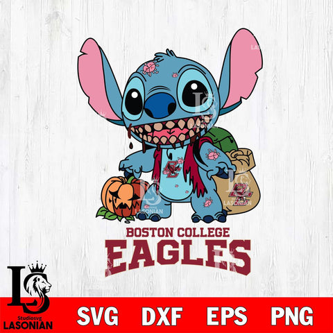 Boston College Eagles Stitch Zombie Svg Eps Dxf Png File, NCAA svg, Digital Download, Instant Download