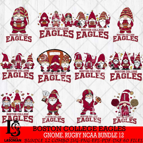 Boston College Eagles  Gnome Football NCAA Bundle File Cut, NCAA SVG, Digital Download , Criucut , Silhouette
