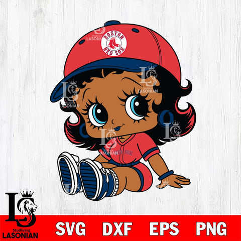 Boston Red Sox Betty Boop MLB 5 Svg Eps Dxf Png File,MLB svg, Digital Download, Instant Download
