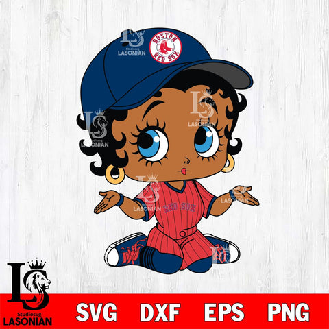 Boston Red Sox Betty Boop MLB 6 Svg Eps Dxf Png File,MLB  svg, Digital Download, Instant Download