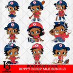 Boston Red Sox  Betty Boop MLB Bundle 9 SVG Eps Dxf Png File, Bundle MLB svg, Digital Download, Instant Download