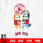 Boston Red Sox Bluey Chilli Dance Svg Eps Dxf Png File, Digital Download, Instant Download