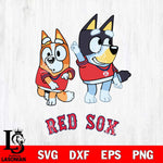 Boston Red Sox Bluey Chilli Mode Dance Svg Eps Dxf Png File, Digital Download, Instant Download