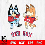 Boston Red Sox Bluey Chilli Sport Svg Eps Dxf Png File, Digital Download, Instant Download