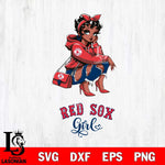 Boston Red Sox Fashion Black Fan Girl Betty Boop