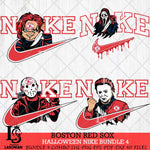 Boston Red Sox Halloween Nike MLB Bundle 4 Svg Eps Dxf Png File, Digital Download, Instant Download