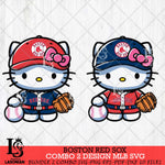 Boston Red Sox Hello Kitty Bundle 2 SVG Svg Eps Dxf Png File, Digital Download, Instant Download