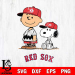 Boston Red Sox Snoopy and Charlie brown Smile Sport Svg Eps Dxf Png File, MLB File Cut,Digital Download,Instant Download,MLB Svg Files