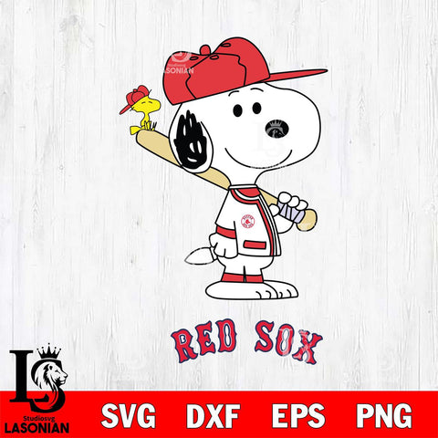 Boston Red Sox Snoopy sport Svg Eps Dxf Png File, MLB File Cut,Digital Download,Instant Download,MLB Svg Files