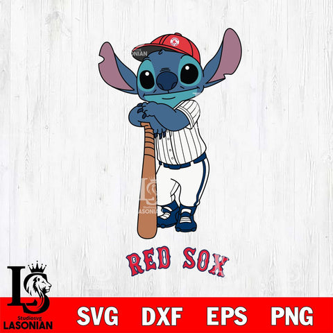 Boston Red Sox Stitch Baseball bat SVG DXF EPS PNG FILE, MLB File Cut, Digital Download,Instant Download, Silhouette, Stitch Cricut
