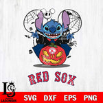 Boston Red Sox Stitch Horror Halloween Svg Eps Dxf Png File, Digital Download, Instant Download