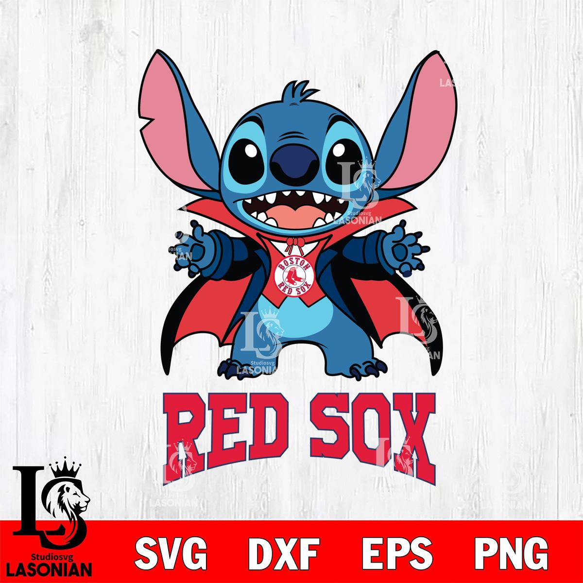 Boston Red Sox Stitch Vampire halloween – lasoniansvg