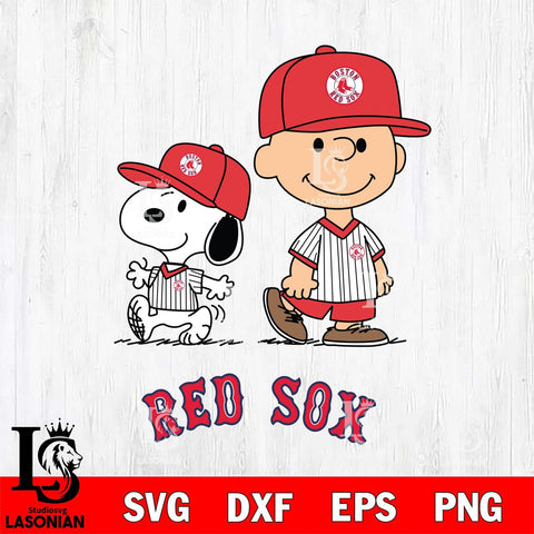 Boston Red Sox snoopy and charlie brown sport Svg Eps Dxf Png File, MLB File Cut,Digital Download,Instant Download,MLB Svg Files