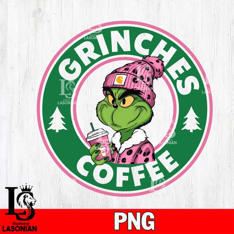 Boujee Leopard Coffee . grinch pink donuts PNG file , Digital Download , Instant Download
