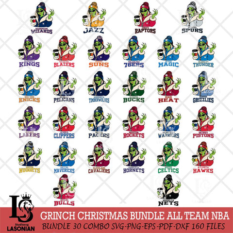 Boujee Grinch Girls Christmas NBA Cut Files Cricut, Svg Dxf Eps Png file , Silhouette
