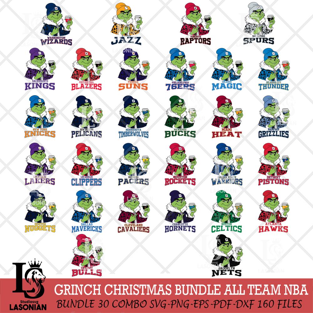 Boujee Grinch Leopard Christmas NBA – lasoniansvg