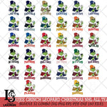 Boujee Grinch Leopard Christmas NHL Cut Files, Cricut,Christmas Svg Dxf Eps Png file , Digital Download