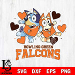 Bowling Green Falcons Bluey & Bingo 10 Svg Eps Dxf Png File, NCAA svg, Digital Download, Instant Download