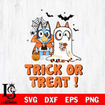 Bowling Green Falcons Bluey Trick or Treat Halloween Svg Eps Dxf Png File, Digital Download, Instant Download