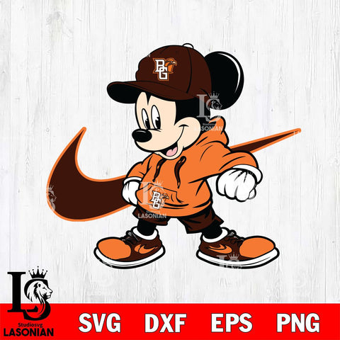 Bowling Green Falcons Cool Mickey Mouse Svg Eps Dxf Png File, NCAA svg, Digital Download, Instant Download