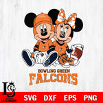 Bowling Green Falcons Disney Mickey And Minnie Football Svg Eps Dxf Png File, NCAA svg , Digital Download , Instant Download, Cricut File