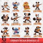 Bowling Green Falcons Disney NCAA Bundle Svg PNG 12 Svg Eps Dxf Png File, Digital Download