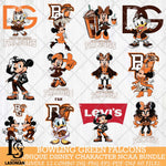 Bowling Green Falcons Disney character NCAA Bundle 12 Svg Eps Dxf Png File, Digital Download, Instant Download