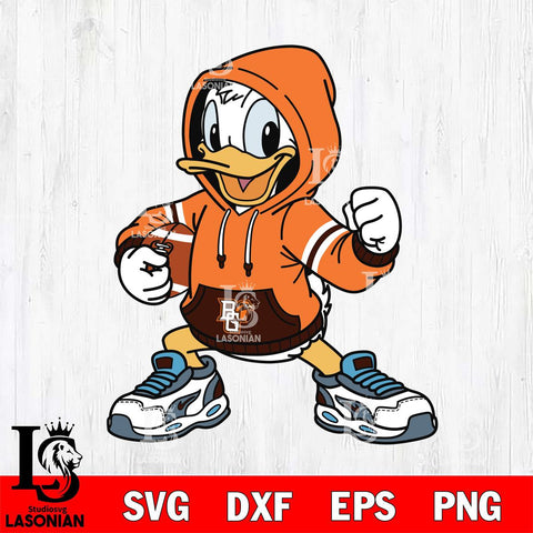 Bowling Green Falcons Donald Duck Disney Christmas File Cut, NCAA SVG DXF EPS PNG FILE, Digital Download , Criucut , Silhouette