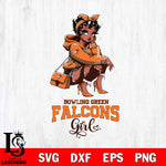 Bowling Green Falcons Fashion Black Fan Girl Betty Boop, Svg Eps Dxf Png File, Digital Download